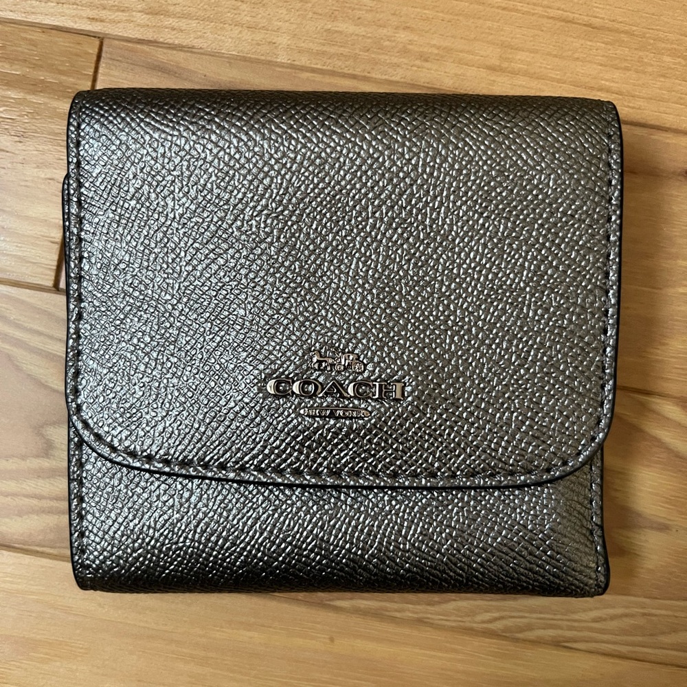 Coach Shimmering Silver Wallet